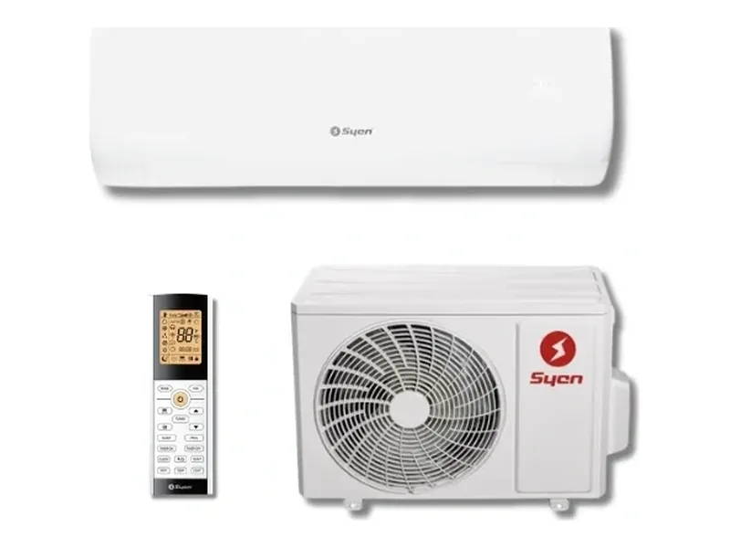 Syen Muse Next 3,5 kW oldalfali split klíma szett beltéri és kültéri egységgel, távirányítóval